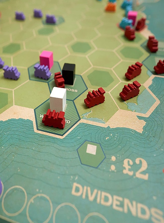 Capstone Games: Irish Gauge, Strategy Board Game, Game of Building Railroads Across Ireland, 60 Minute Play Time, 3 to 5 Players, Ages 15 and Up - Image 4
